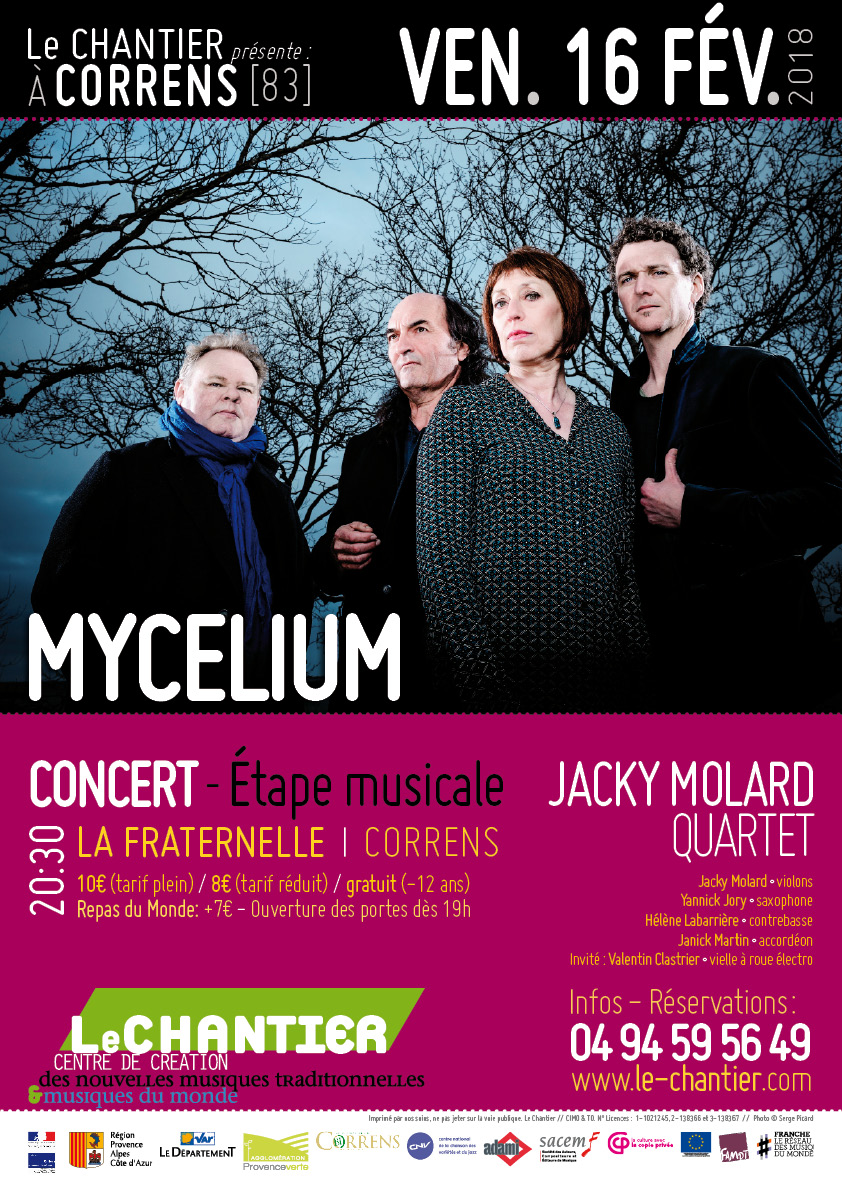 Jacky Molard Quartet - Mycelium au Chantier