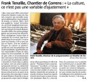 VAR MATIN : Vœux 2025 - Frank Tenaille, Chantier de Correns : "La culture, ce n'est pas une variable d'ajustement"