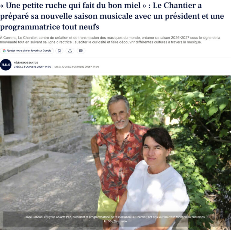 Var-Matin - « Une petite ruche qui fait du bon miel » - article du 3 oct. 2026