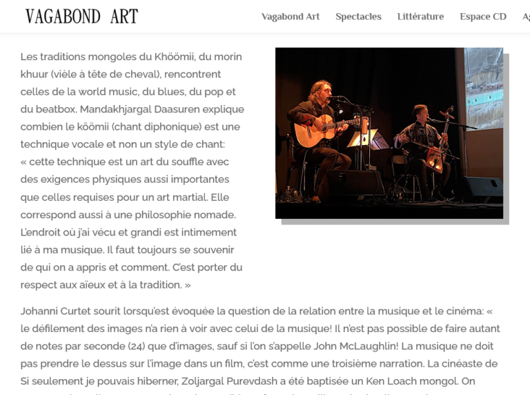 Vagabond Art - De l’art du souffle - par Maryvonne Colombani - 19 oct 2026